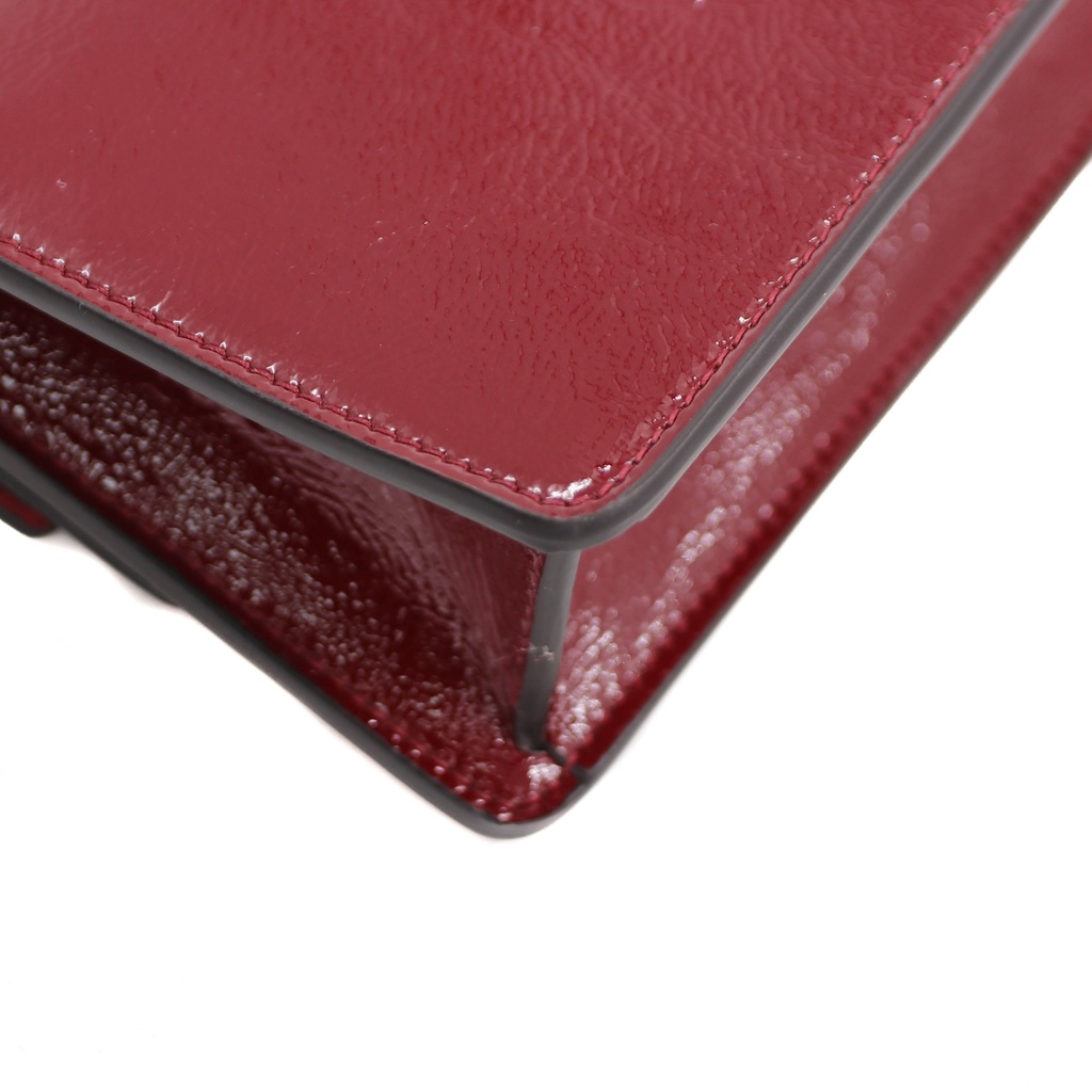 Gucci Dionysus Super Mini Bag Red Patent Leather 795368