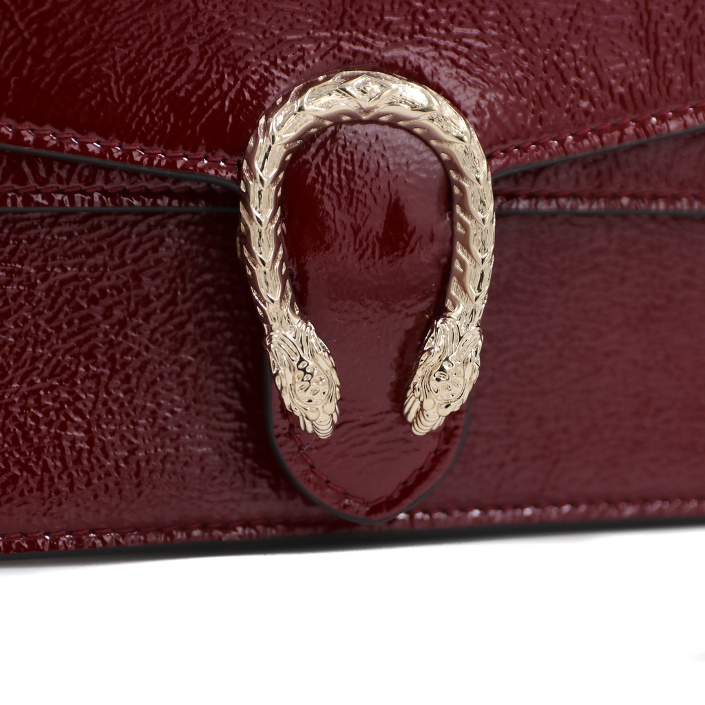 Gucci Dionysus Super Mini Bag Red Patent Leather 795368