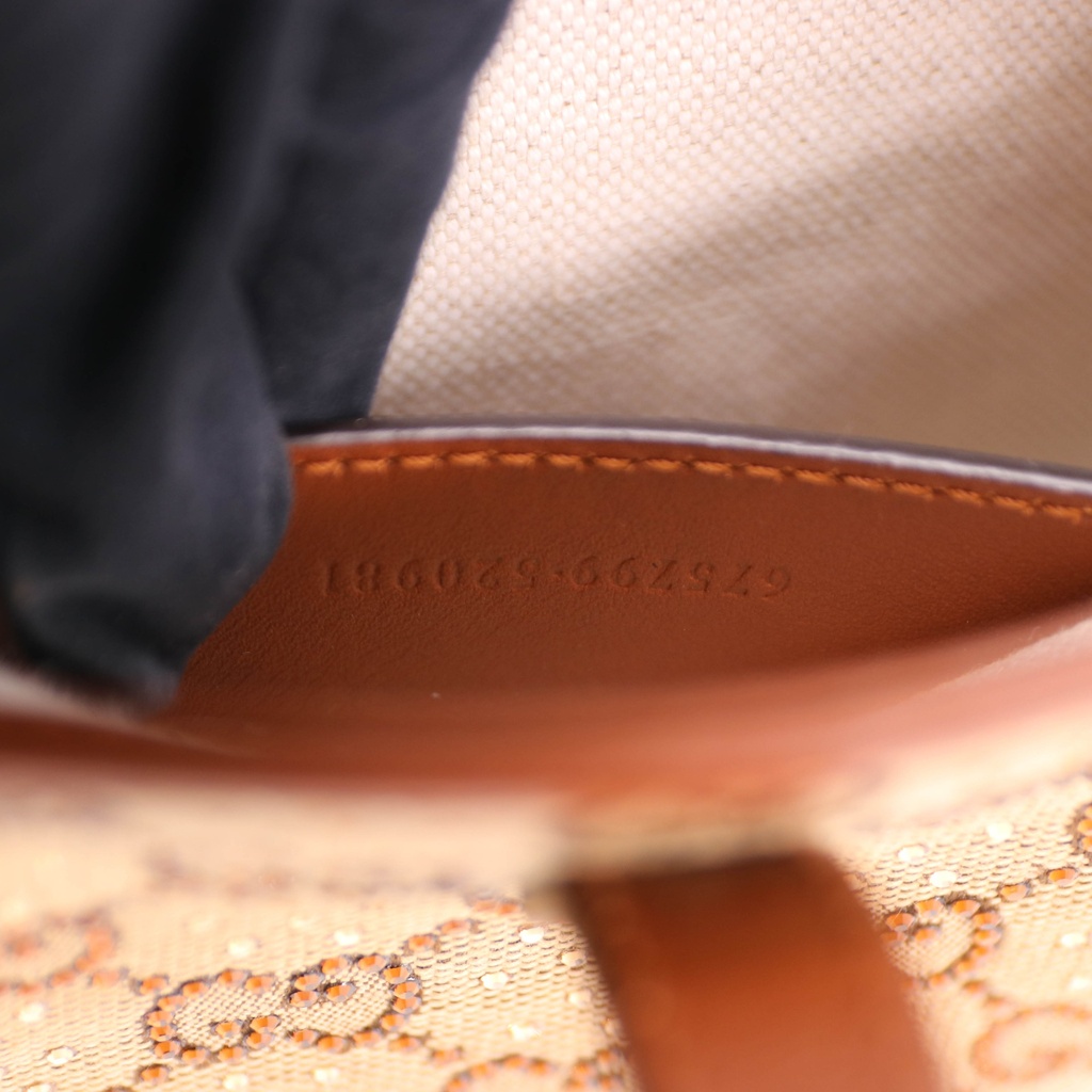 Gucci Crystal GG Canvas Jackie 1961 Mini Shoulder Bag 675799