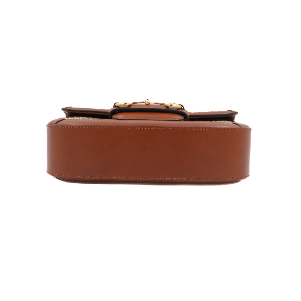 Gucci Horsebit 1955 Crystal Embellished GG Canvas Mini Shoulder Bag 675801