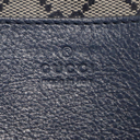 Gucci Double G Leather Messenger Bag Marine Blue 725696