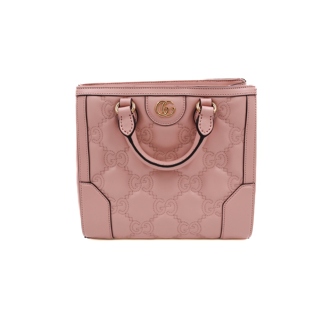Gucci Small GG Matelasse Top-Handle Dusty Pink 728309