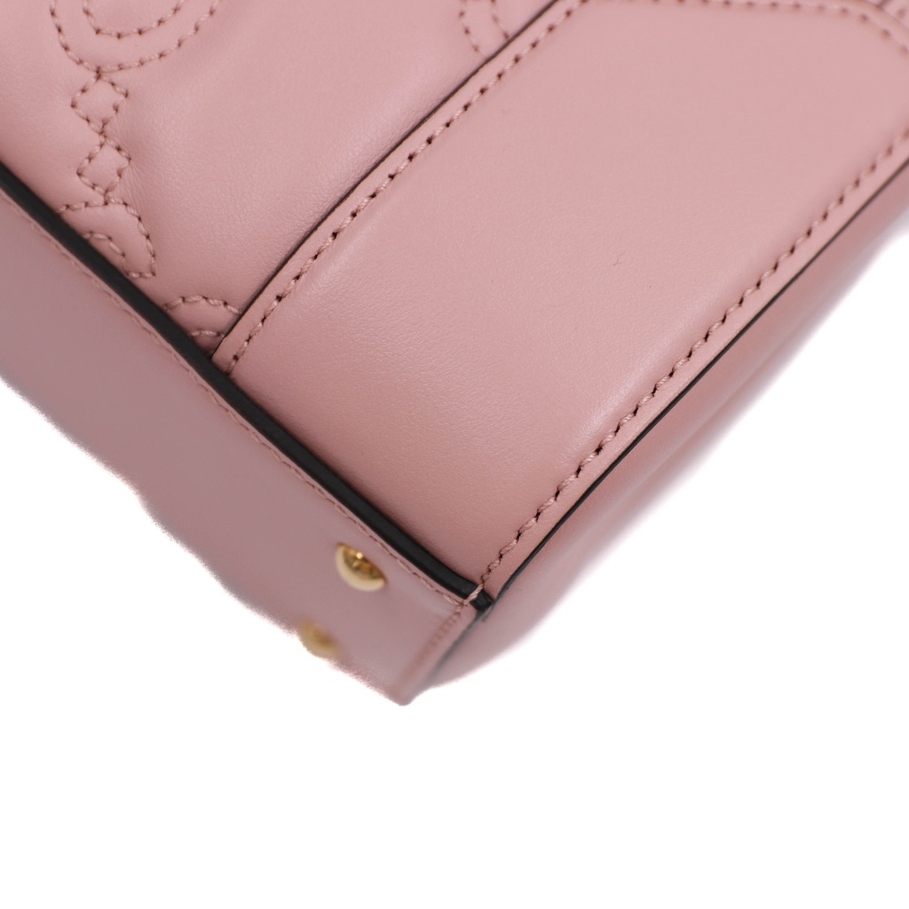 Gucci Small GG Matelasse Top-Handle Dusty Pink 728309