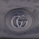Gucci Double G Leather Messenger Bag Marine Blue 725696