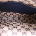 Gucci Double G Leather Messenger Bag Marine Blue 725696