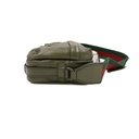 Gucci Double G Leather Messenger Bag Green 725696