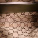 Gucci Double G Leather Messenger Bag Green 725696