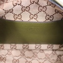 Gucci Double G Leather Messenger Bag Green 725696