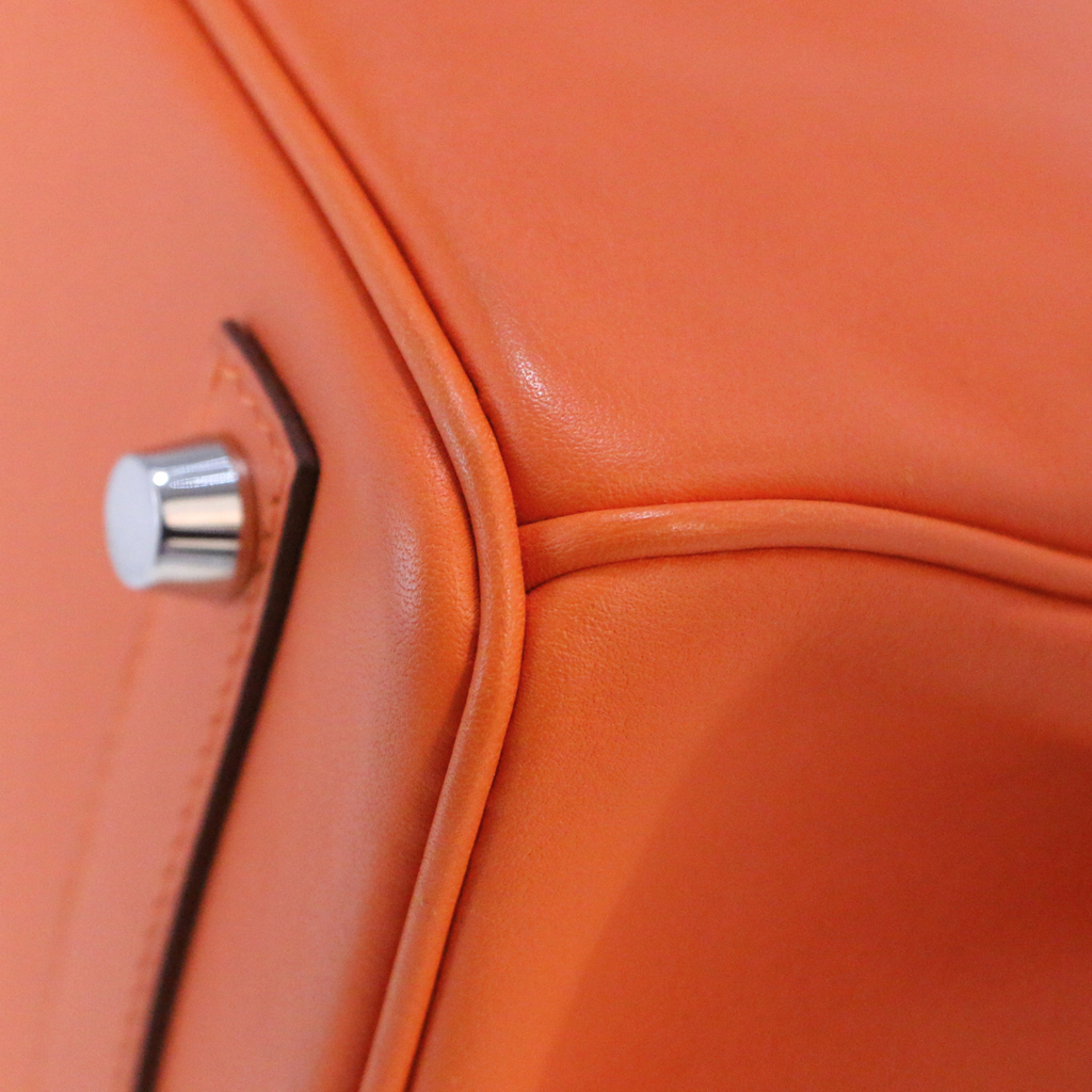 Hermes Birkin 25 orange H swift 2016 lock& keys