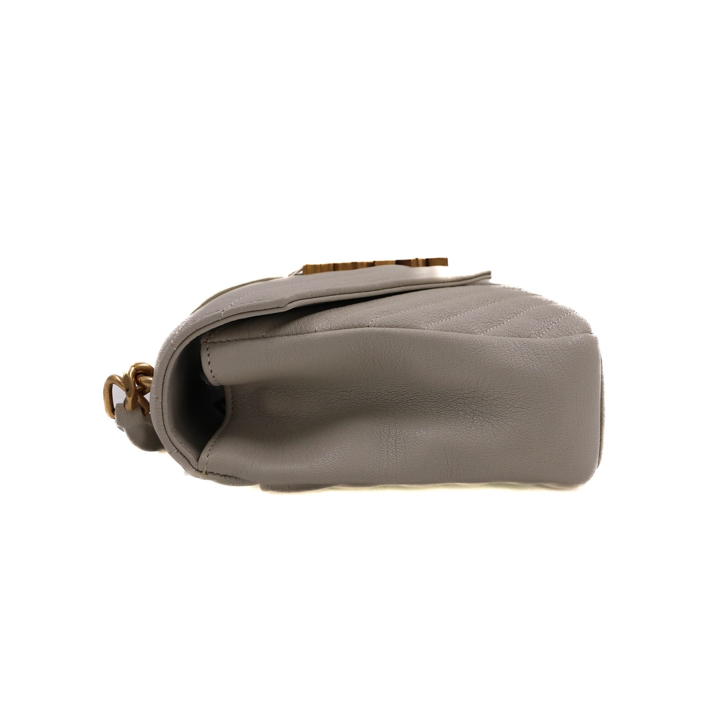 Yves Saint Laurent College Bag in White