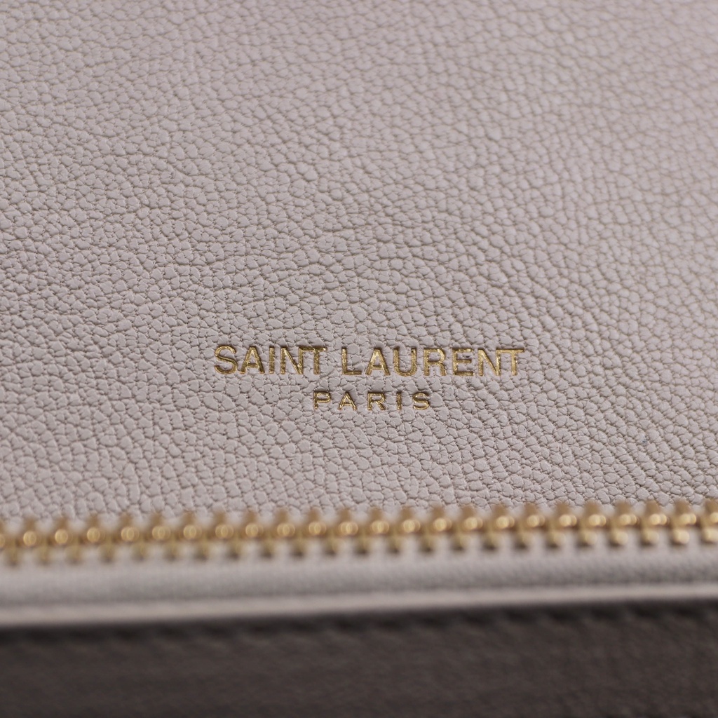 Yves Saint Laurent College Bag in White