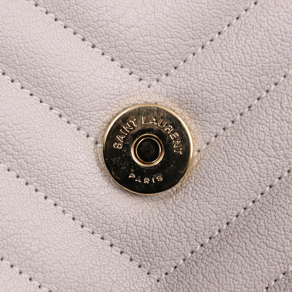 Yves Saint Laurent College Bag in White