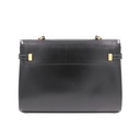 Yves Saint Laurent Manhattan Shoulder Bag in black box leather with gold-tone hardware