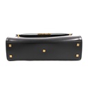 Yves Saint Laurent Manhattan Shoulder Bag in black box leather with gold-tone hardware