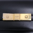 Yves Saint Laurent Manhattan Shoulder Bag in black box leather with gold-tone hardware