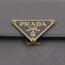 Prada Embleme Flap Mini Bag in Grey