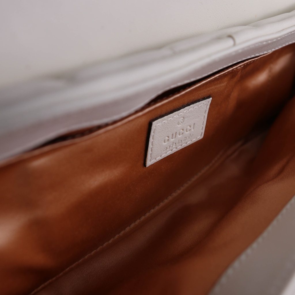 Gucci Horsebit Chain Small Shoulder Bagin White 764255