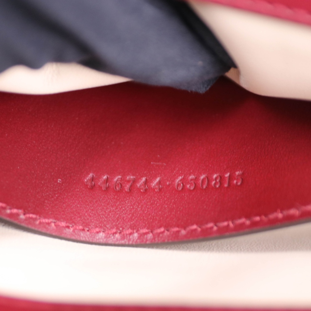 Gucci GG Marmont Chain Shoulder Bag Red 446744