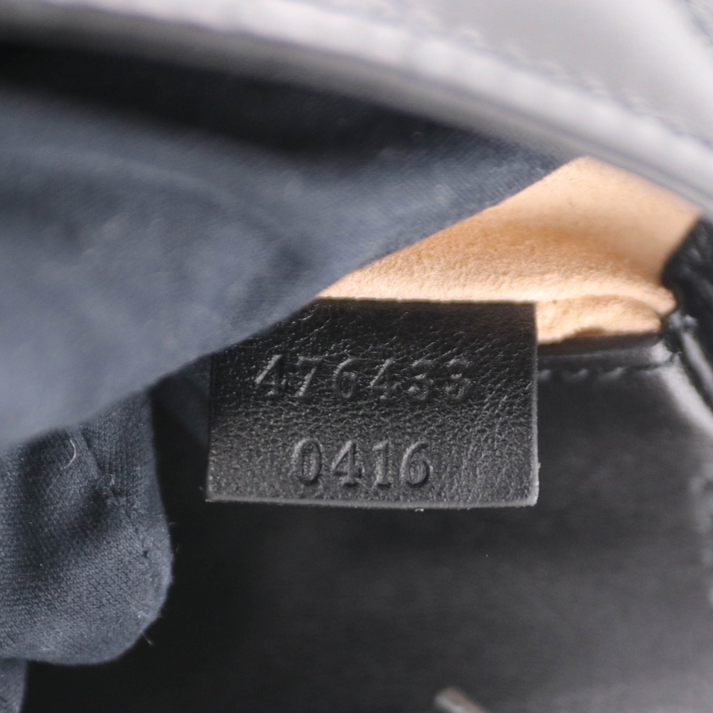 Gucci GG Marmont Chain Shoulder Bag Black with Studs 476433