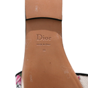 Christian Dior Dway Sandal Embroidered Multicolor Flower Size 38