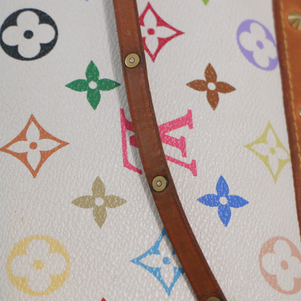 Louis Vuitton Pochette Accessoires White Multicolore Murakami