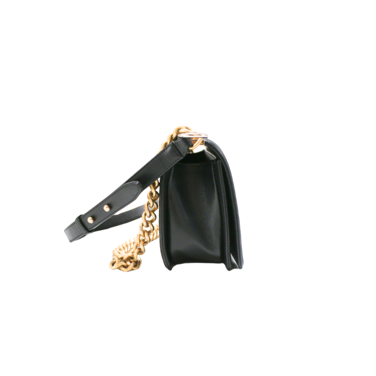 Chanel Calfskin Quilted Medium Boy Flap Black 