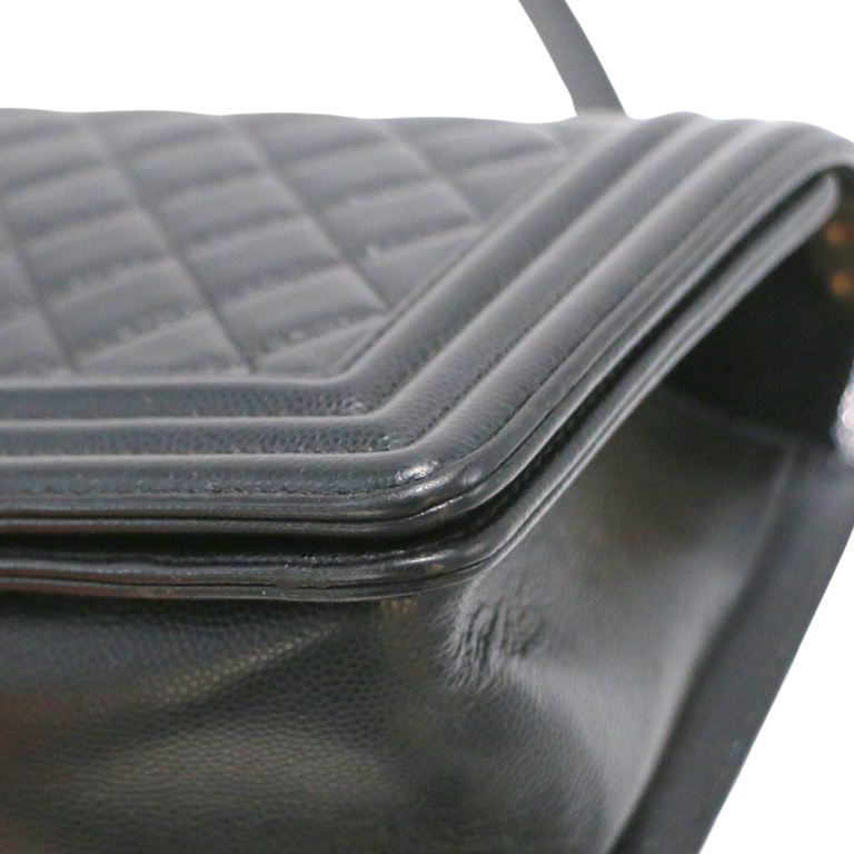 Chanel Calfskin Quilted Medium Boy Flap Black 