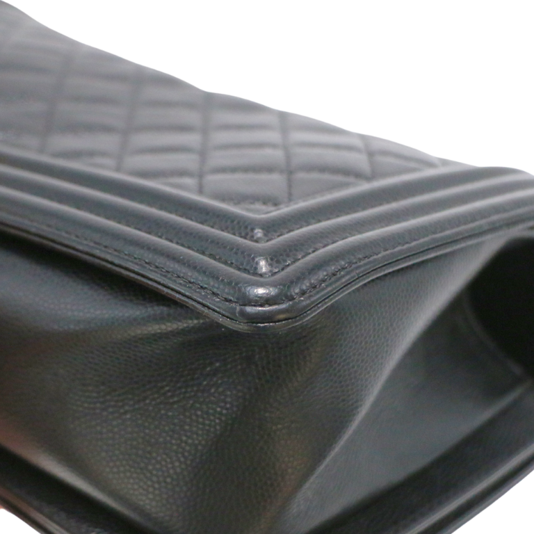 Chanel Calfskin Quilted Medium Boy Flap Black 