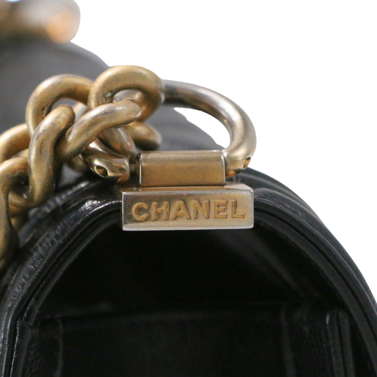 Chanel Calfskin Quilted Medium Boy Flap Black 
