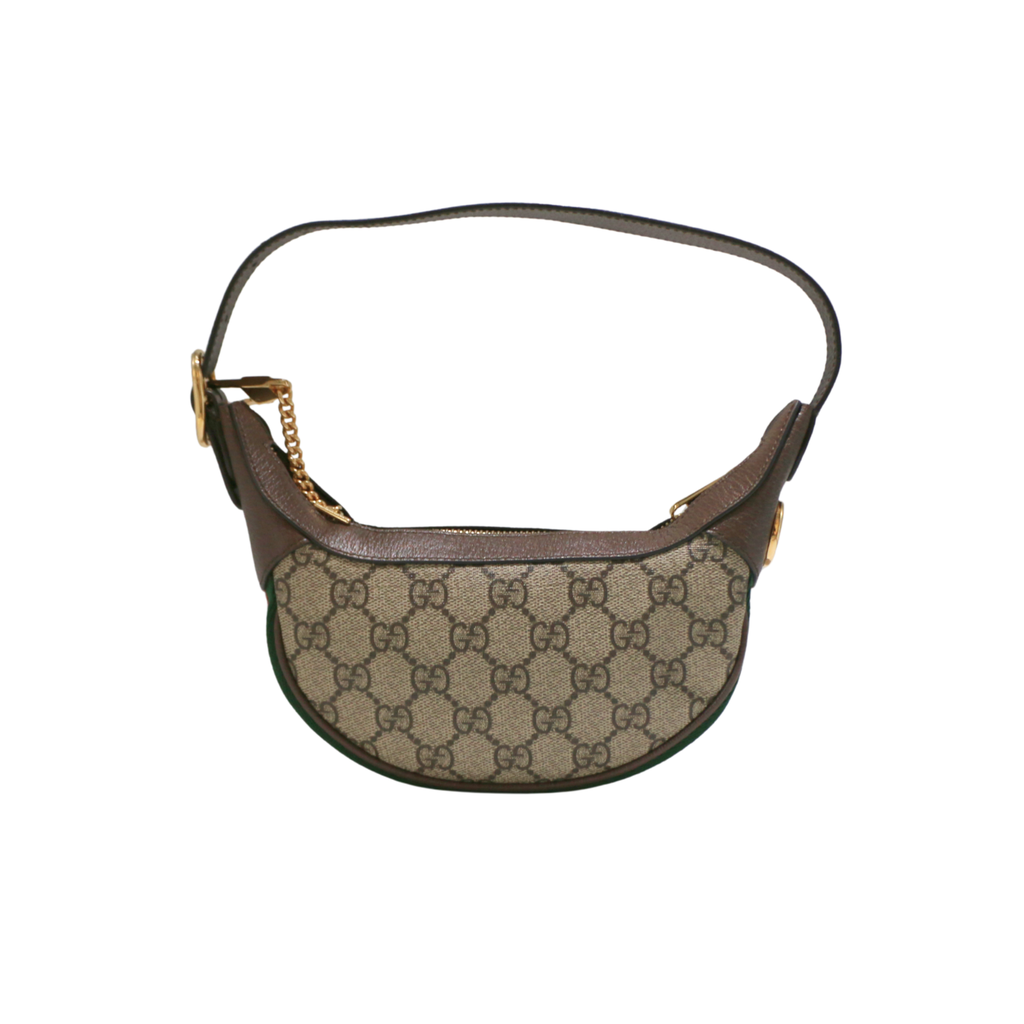 Gucci Ophidia Mini Beige and Ebony GG Supreme Canvas Handbag 658551