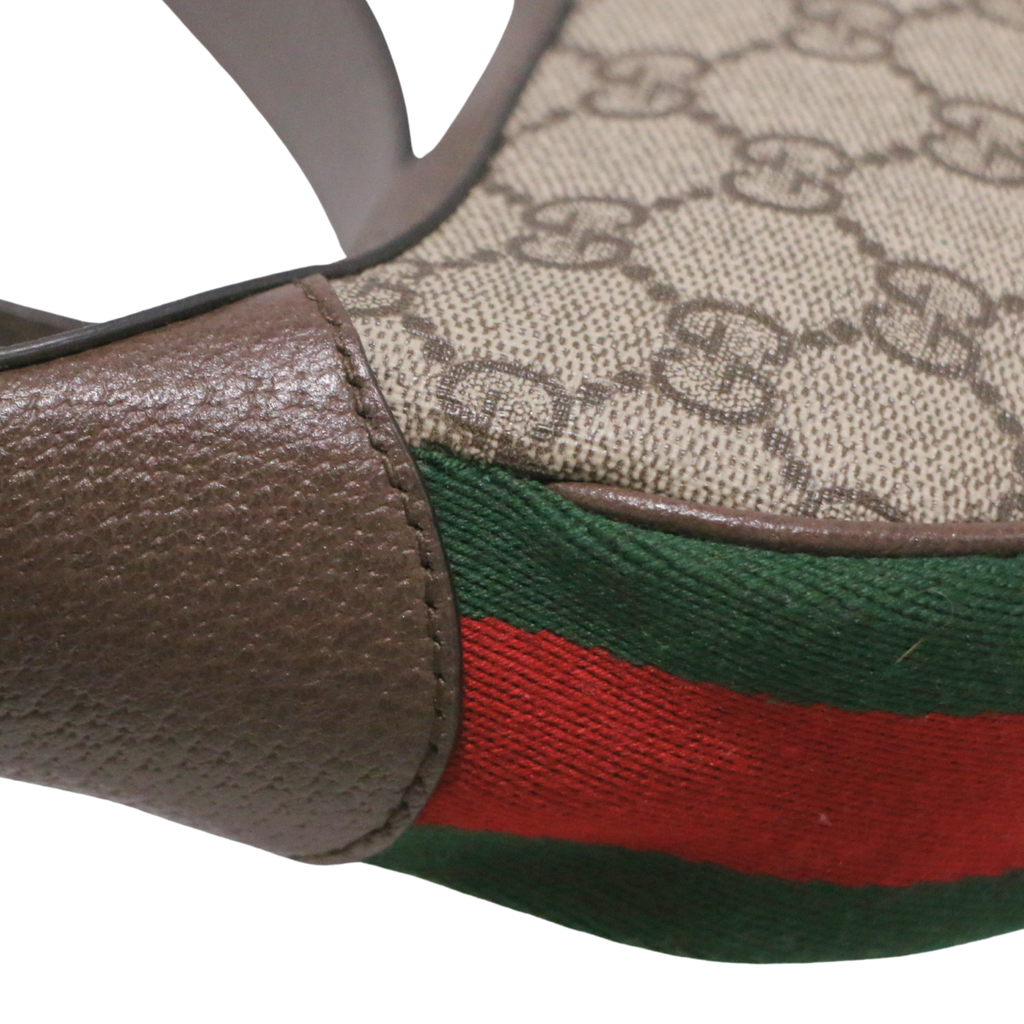 Gucci Ophidia Mini Beige and Ebony GG Supreme Canvas Handbag 658551