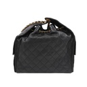 Chanel 25 Hobo bag black quilted caviar leather and finished with gold-tone hardware