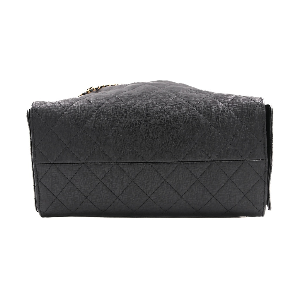 Chanel 25 Hobo bag black quilted caviar leather and finished with gold-tone hardware