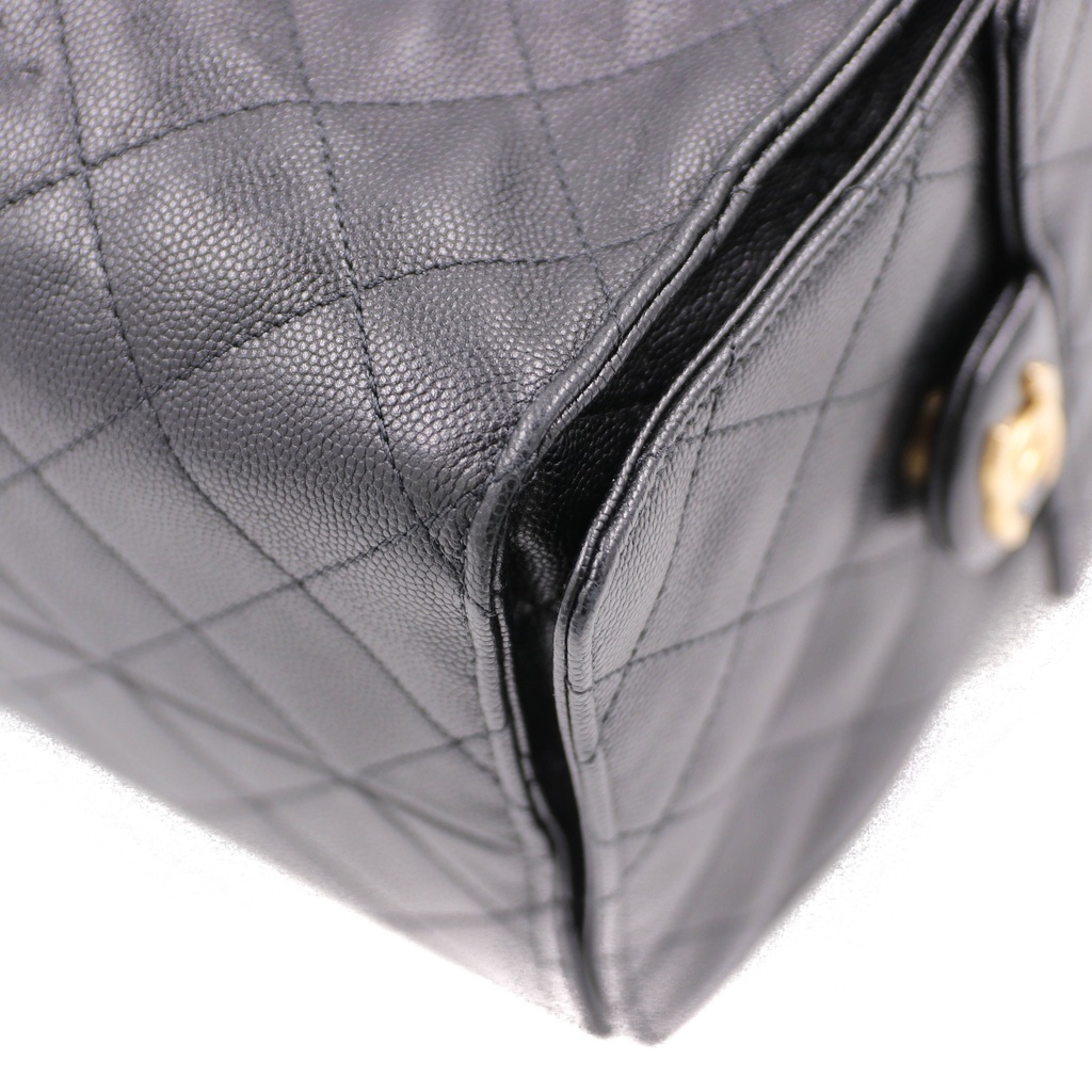 Chanel 25 Hobo bag black quilted caviar leather and finished with gold-tone hardware