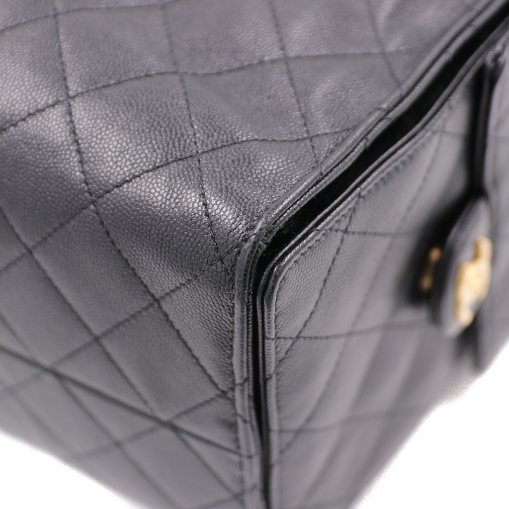 Chanel 25 Hobo bag black quilted caviar leather and finished with gold-tone hardware