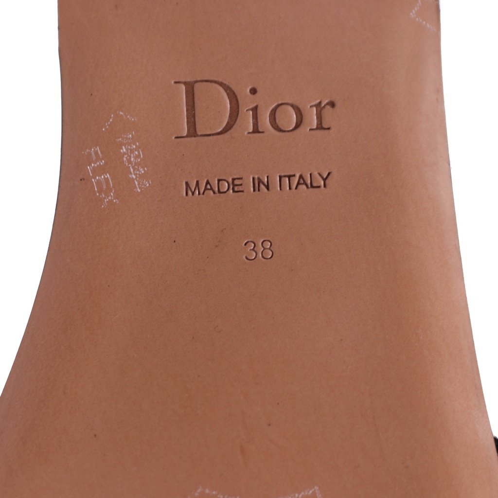 Christian Dior Dway Sandal Embroidered Multicolor Flower Size 38