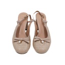 Christian Dior Ballet Slingback Pumps Lambskin Leather Beige Size 38
