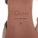 Christian Dior Ballet Slingback Pumps Lambskin Leather Beige Size 38