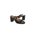 Christian Dior Ballet Slingback Pumps Lamskin Leather Black Size 36