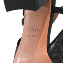Christian Dior Ballet Slingback Pumps Lamskin Leather Black Size 36