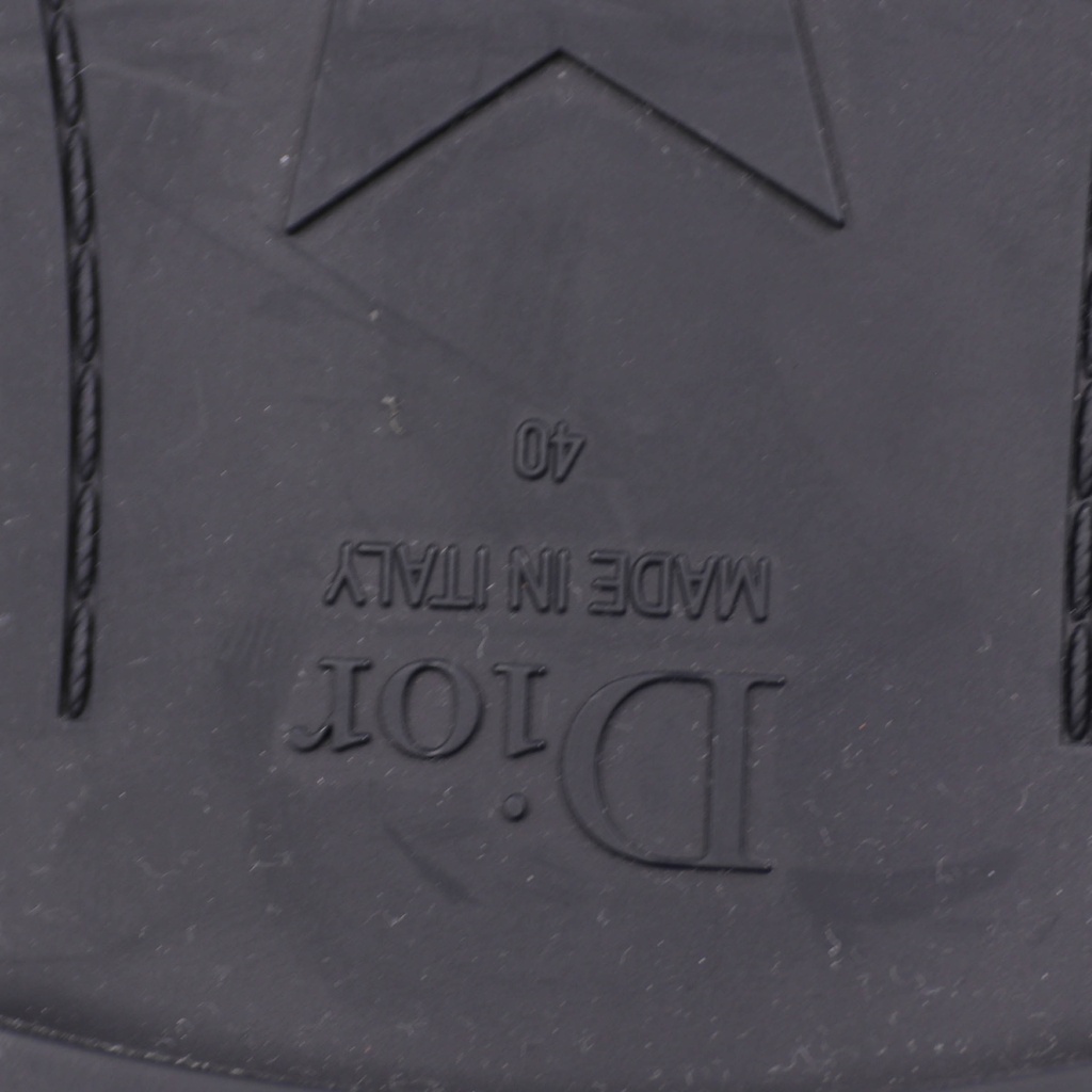 Christian Dior Rubber Macrocannage Dio(r)evolution Slides Blue Size 40