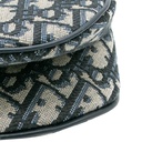 Christian Dior Mini Saddle Bag in Blue Dior Oblique Jacquard canvas