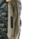 Christian Dior Mini Saddle Bag in Blue Dior Oblique Jacquard canvas