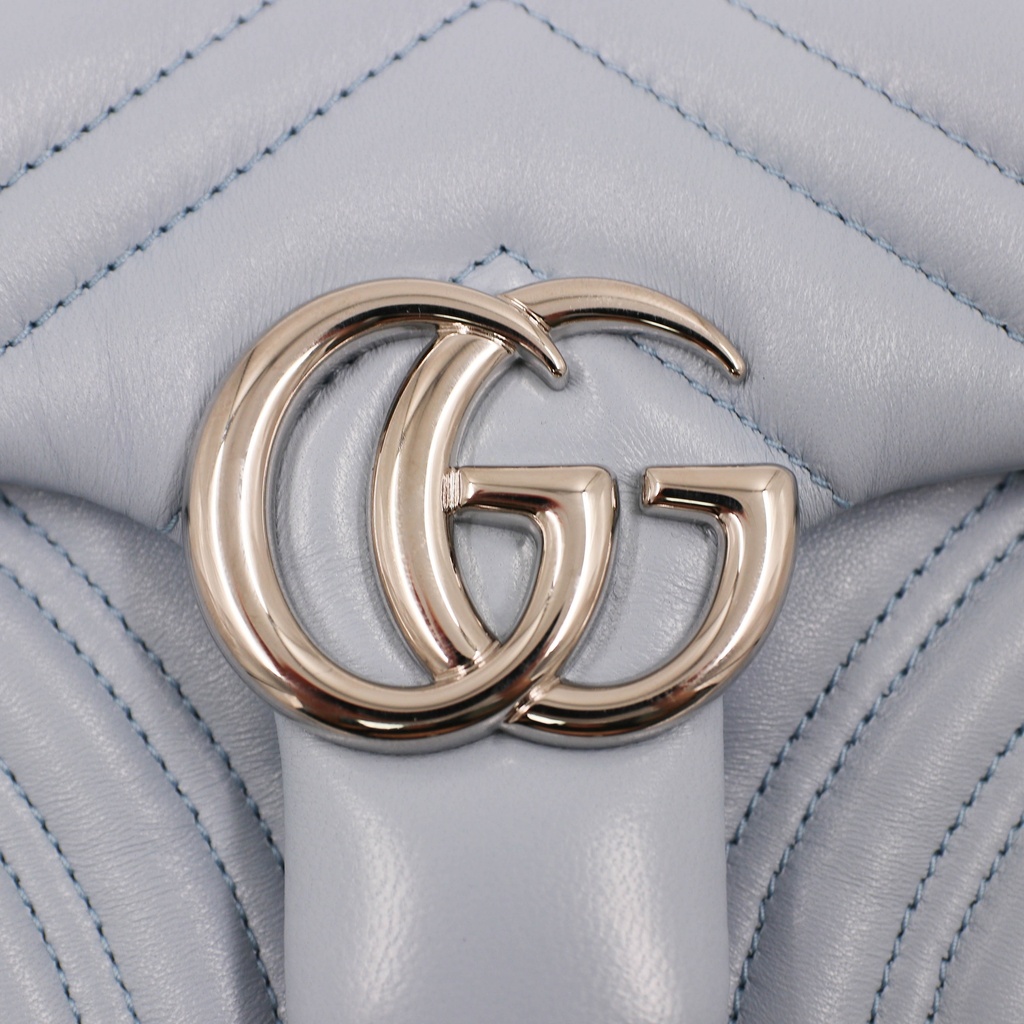 Gucci GG Marmont Small Shoulder Bag Baby Blue 837280