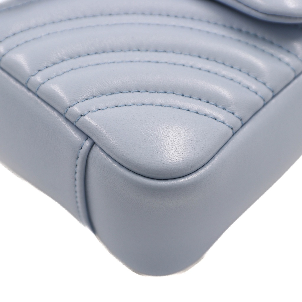 Gucci GG Marmont Small Shoulder Bag Baby Blue 837280
