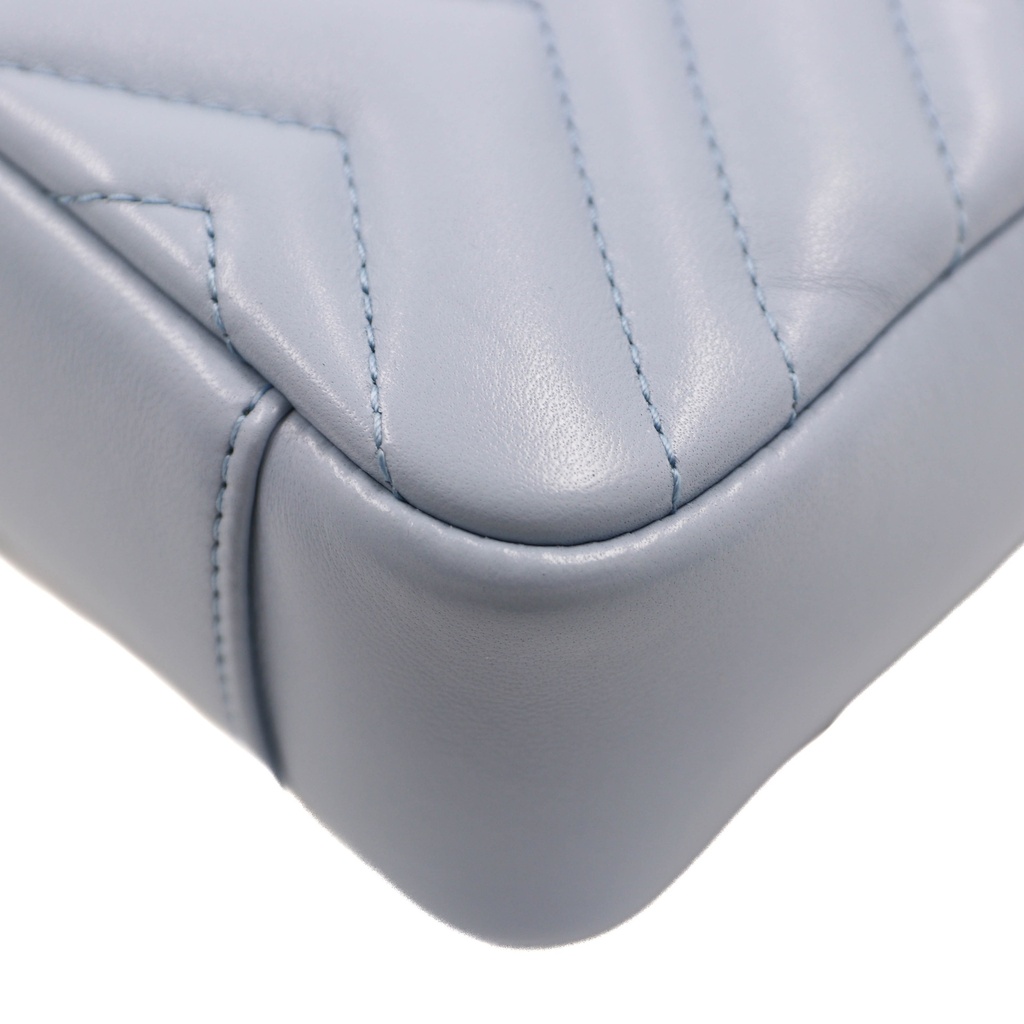Gucci GG Marmont Small Shoulder Bag Baby Blue 837280