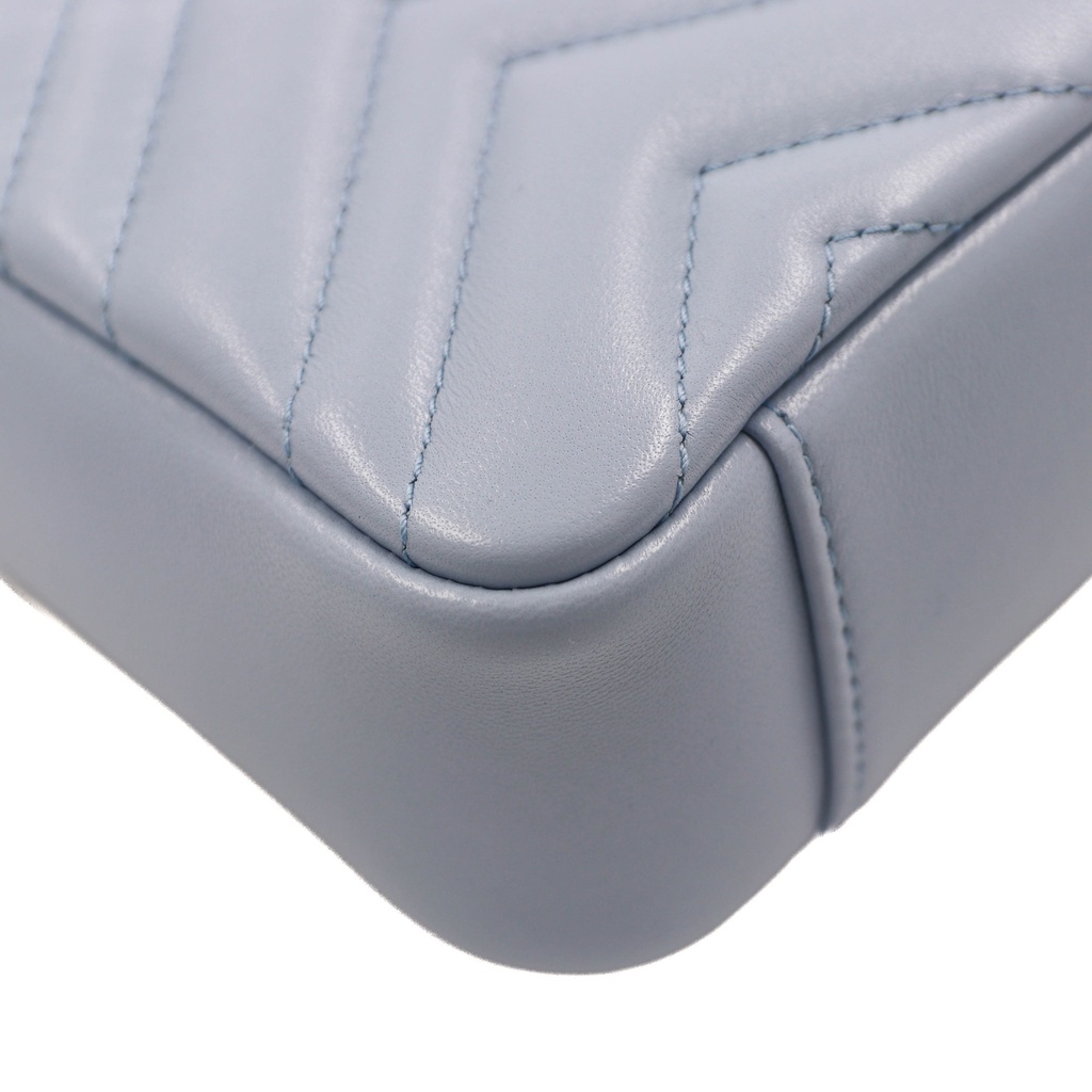 Gucci GG Marmont Small Shoulder Bag Baby Blue 837280