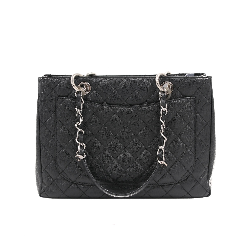 Chanel Caviar Grand Shopping Tote Black 