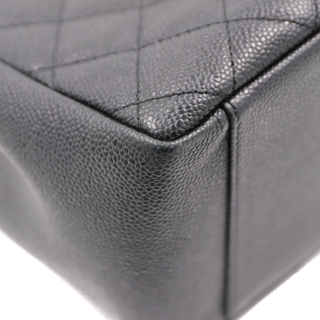 Chanel Caviar Grand Shopping Tote Black 
