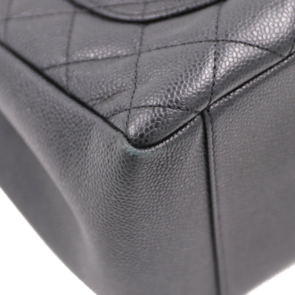 Chanel Caviar Grand Shopping Tote Black 